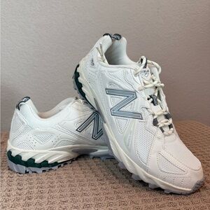New Balance Trail Running Sneakers White Green Gorpcore NWOB